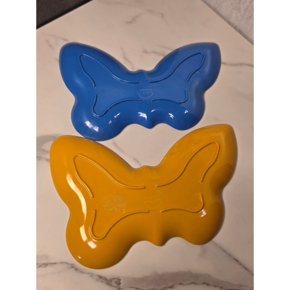 Andy Warhol x Presidio Objects Butterfly Melamine Plates Set Blue Orange Pop Art - Picture 6 of 8